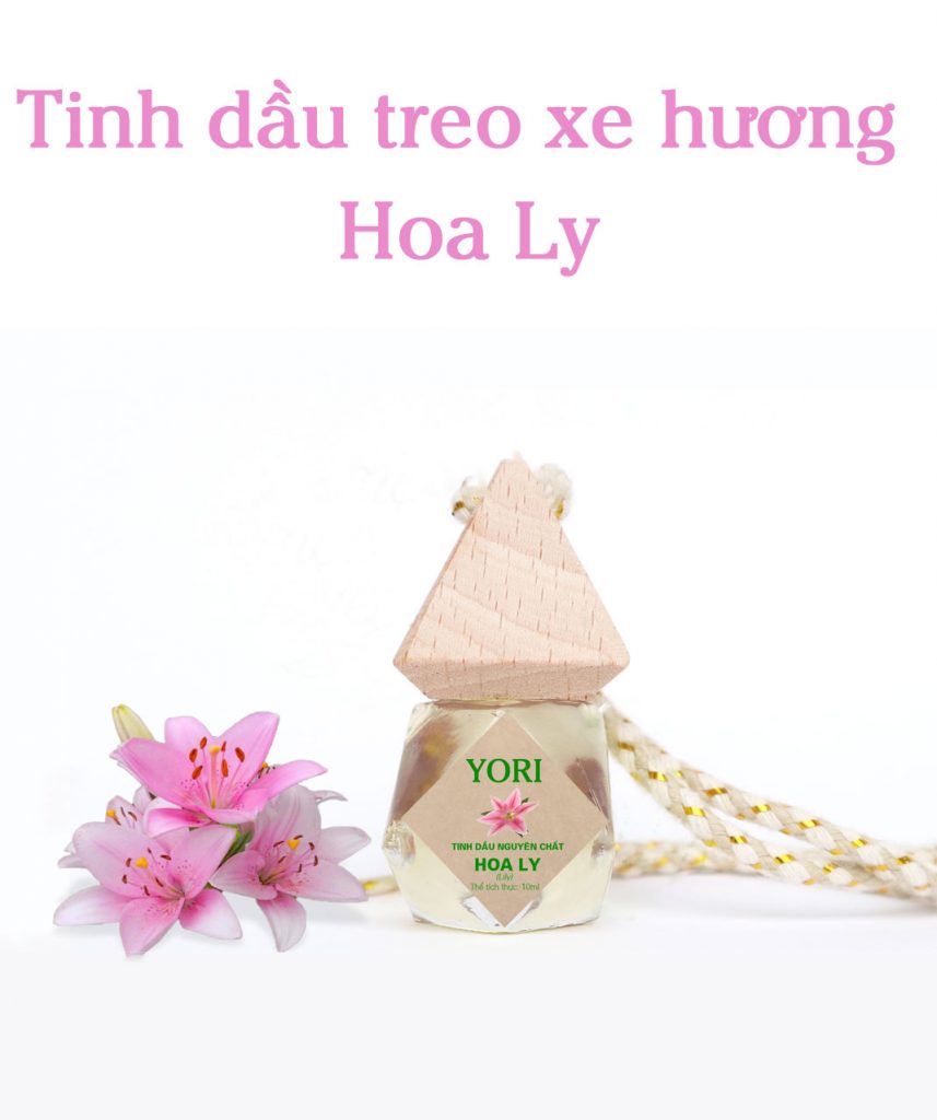 Tinh dầu treo xe hương hoa ly