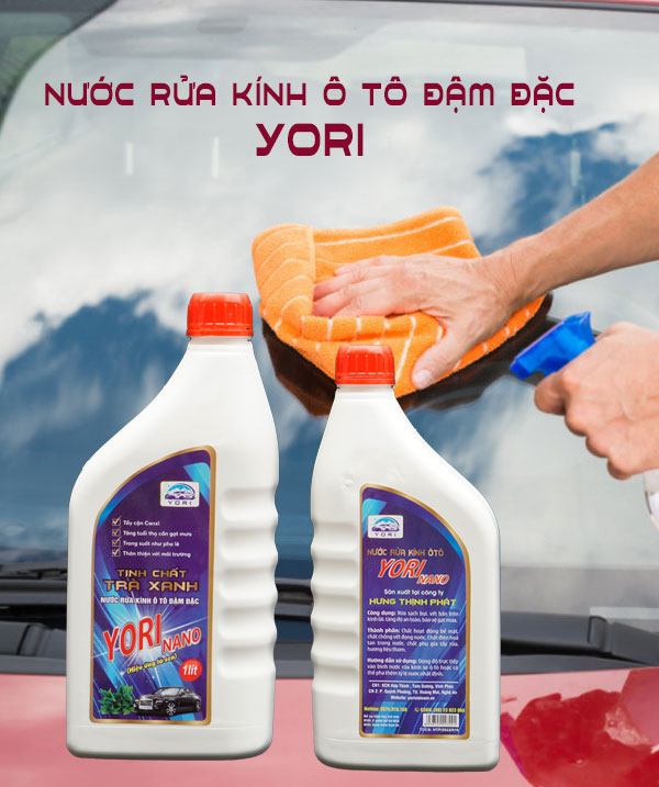 Nước rửa kính ô tô YORI thương hiệu nổi tiếng 1