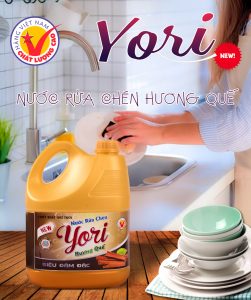 Hướng dẫn rửa chén bát siêu nhanh với nước rửa chén Yori