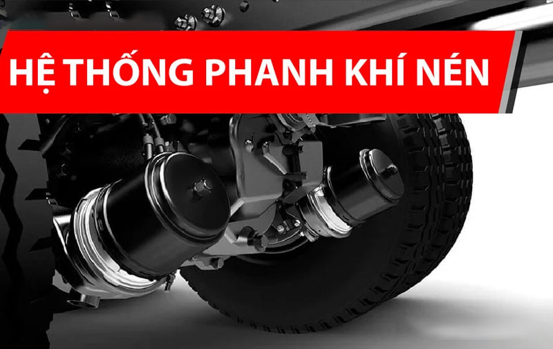 Hệ thống phanh khí nén là gì